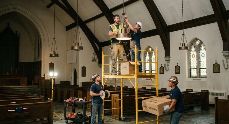 Church Lighting Repair Service